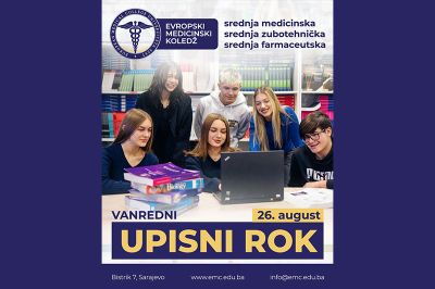 Vanredni upisni rok za školsku 2025/2026. godinu